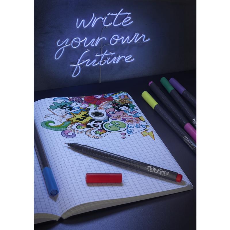 Faber-Castell Finepen Grip 0.4 5er Etui basic
